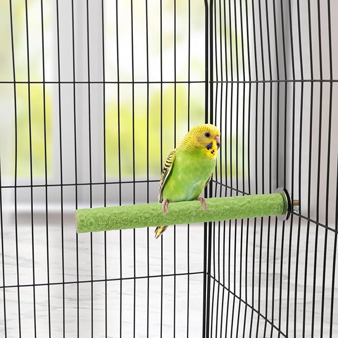 Hypeety Bird Cage Perch Stand Wooden Paw Grinding Toy Chew Toys - Image 5