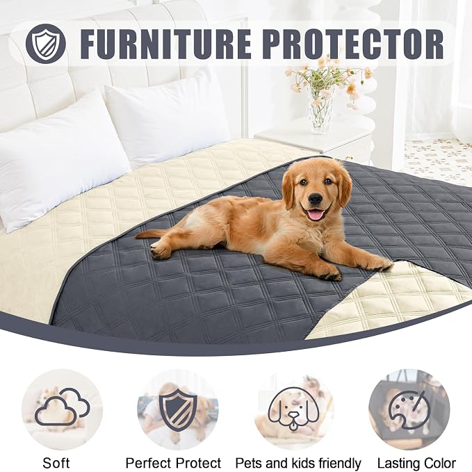 Smiry Waterproof Dog Bed Cover Blanket 40x70, Soft Reversible Pet Blanket - Image 8