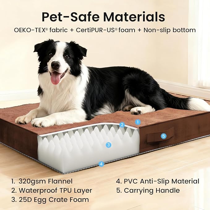 OhGeni Orthopedic Waterproof Dog Bed - Image 9