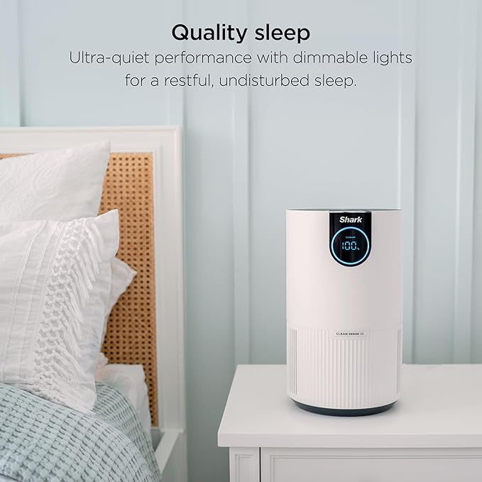 Shark Air Purifiers for Bedroom, Small Room, HEPA Air Filter, Odor Eliminator - Image 4