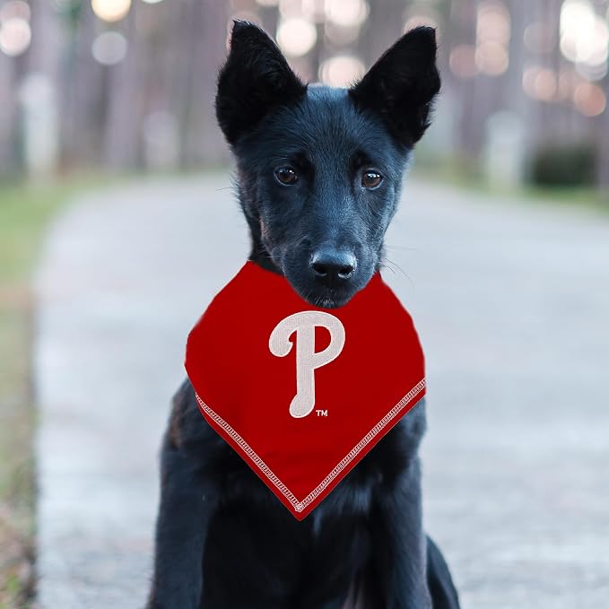 Pets First MLB Philadelphia Phillies TIE Bandana, Large/X-Large. Dog Bandana - Image 3