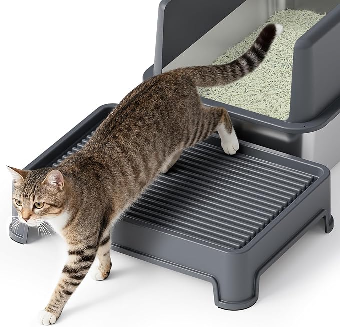 Cat Ramp for Litter Box Elevated Litter Ramp for Cat Litter Boxes, Washable by Unknown
