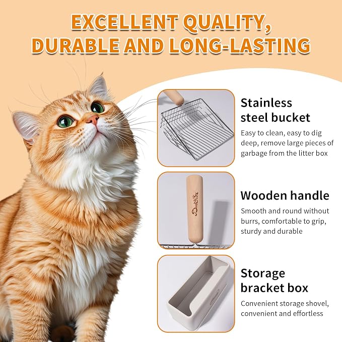 Cat Litter Scoop Metal Litter Scooper - Image 2