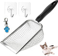 itPlus Cat Litter Scoop, Stainless Steel Cats Sturdy Mesh Scooper Kitty Litter by itPlus