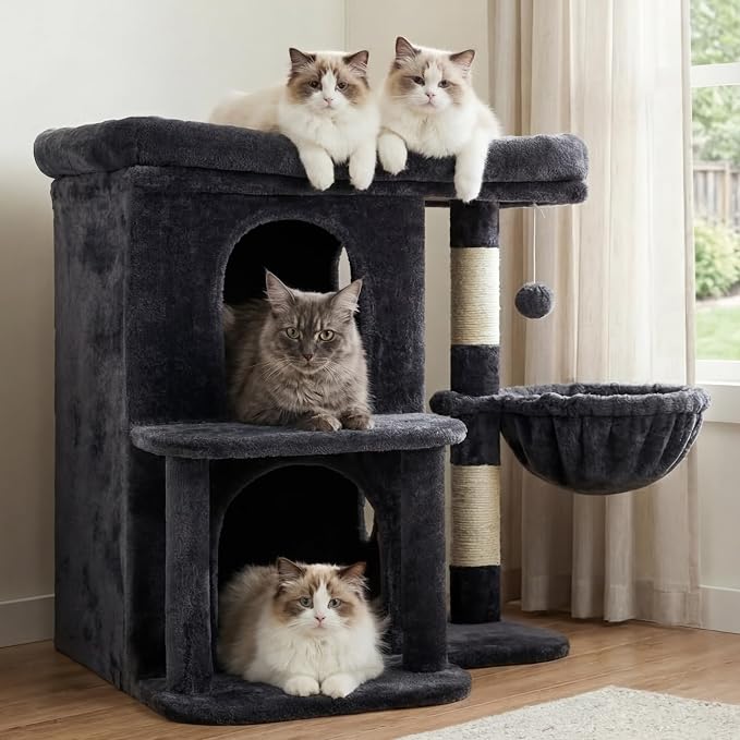 Heybly Cat Tree, 25.6-inch Cat Tower - Image 2
