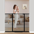 40.5" Extra Tall Baby Gate for Stairs, 40.5"-54.7" Extra Wide Large Dog Pet by FlowerFrail
