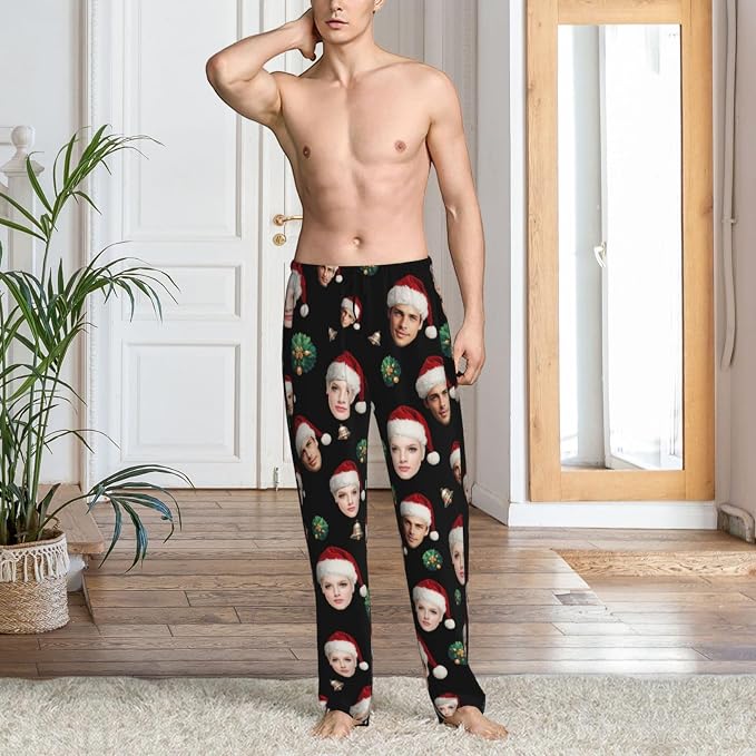 Custom Pajama Pants with Face customized PJ Pants Christmas Valentine gifts - Image 3
