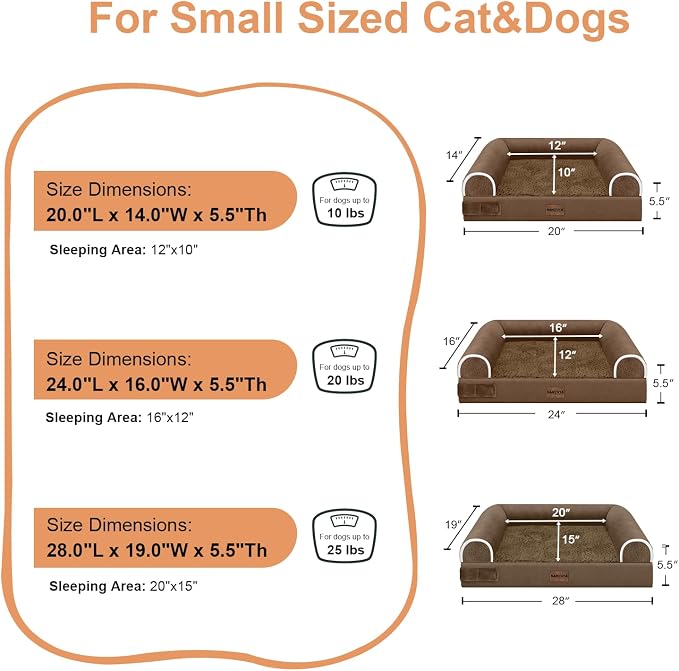 Large Dog Bed Orthopedic Washable: Beds Bolster Small Sized Dogs Bed Egg Crate - Image 6