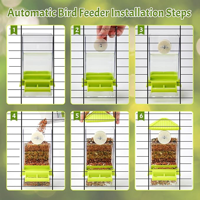 Rypet No Mess Bird Water Feeder Dispenser Set Automatic Bird Feeder - Image 9