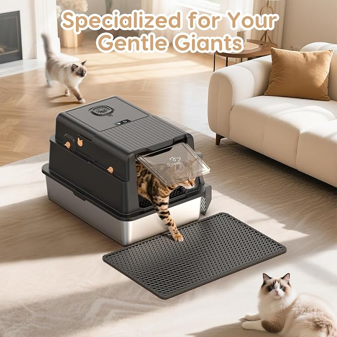 L8 Ultra-XXXL Stainless Steel Litter Box - Image 7