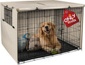 Explore Land 48 inches Dog Crate Cover Heavy Duty Polyester Pet Kennel Sunshade by ExploreLand