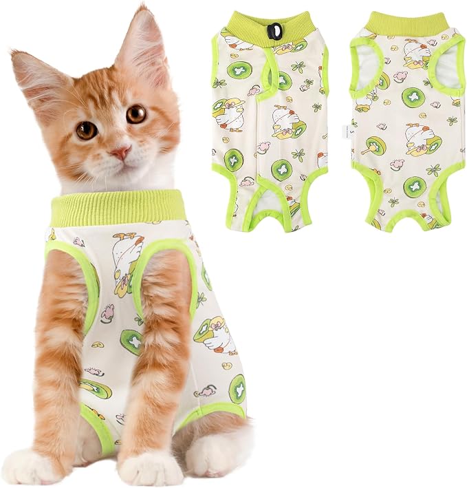 Cat Recovery Suit Female, Breathable Cat Onesie After Surgery Female by Coppthinktu