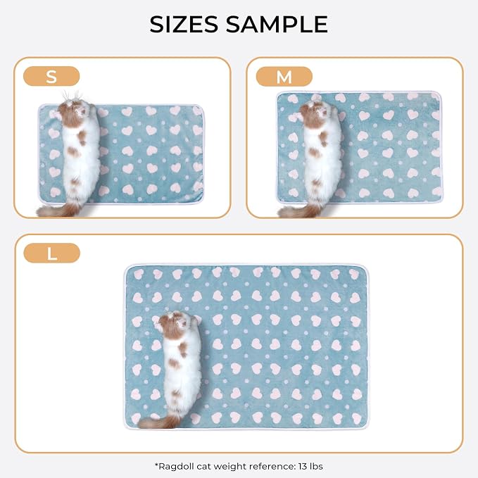 1 Pack 3 Blankets Super Soft Cute Dot Pattern Pet Blanket Flannel Throw - Image 4