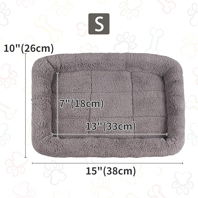 Cat Bed Washable Indoor Cat Cushion Bed, Soft and Cozy Plush Pet Bed-S - Image 5