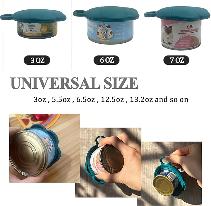 Cat Food Can Spoon & 3 Pcs Can Lids | Cute Paw Shape Covers & Opener - Image 2