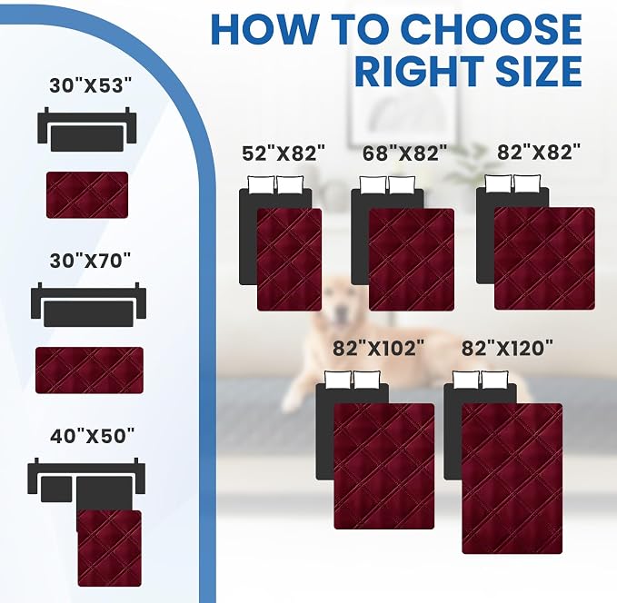 Waterproof Dog Blanket, Non-Slip Soft Pet Bed Cover, Couch Cover - Image 4