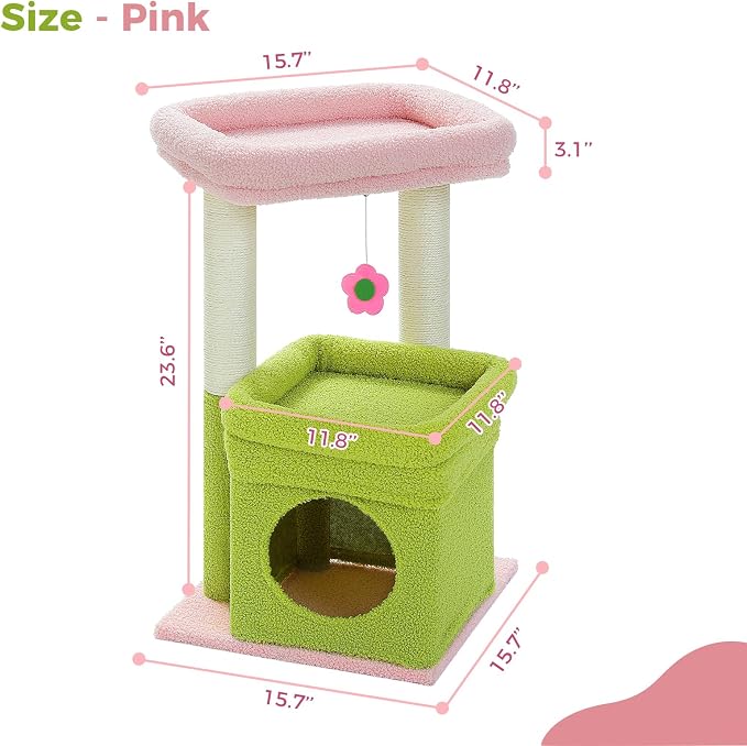PEQULTI Cat Tree Flower Cat Tower - Image 5