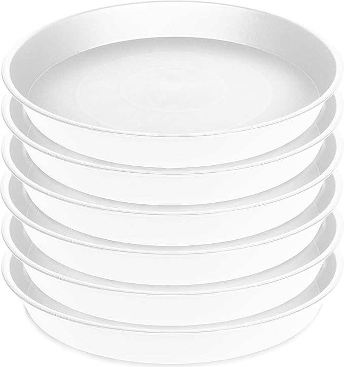 2 Pack of 10 inch Plant Saucer Gray, Heavy Duty Plastic Plant Saucer 10 inch - Image 8
