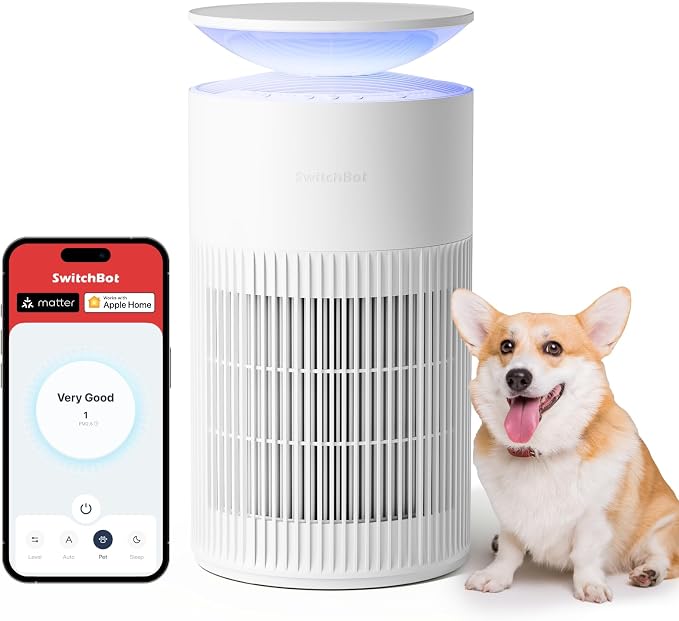 SwitchBot Air Purifier for Home up to 3620 ft², HEPA Air Purifier by SwitchBot