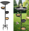 BOLITE Bird Bath for Outside, Metal Freestanding Birdbaths by Bolite