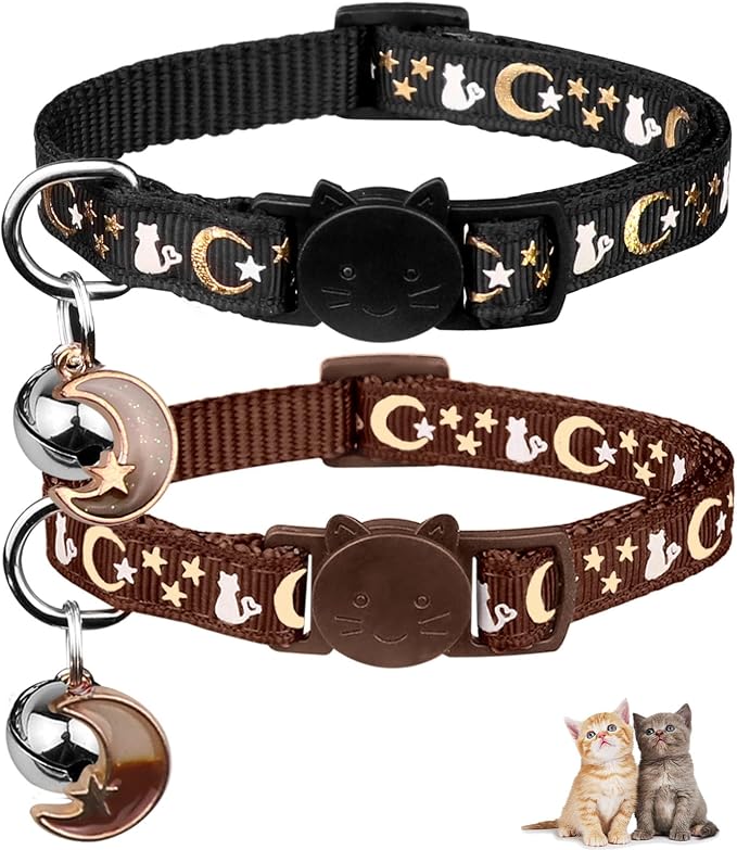 2PCS Breakaway Cat Collars by Baeuppit