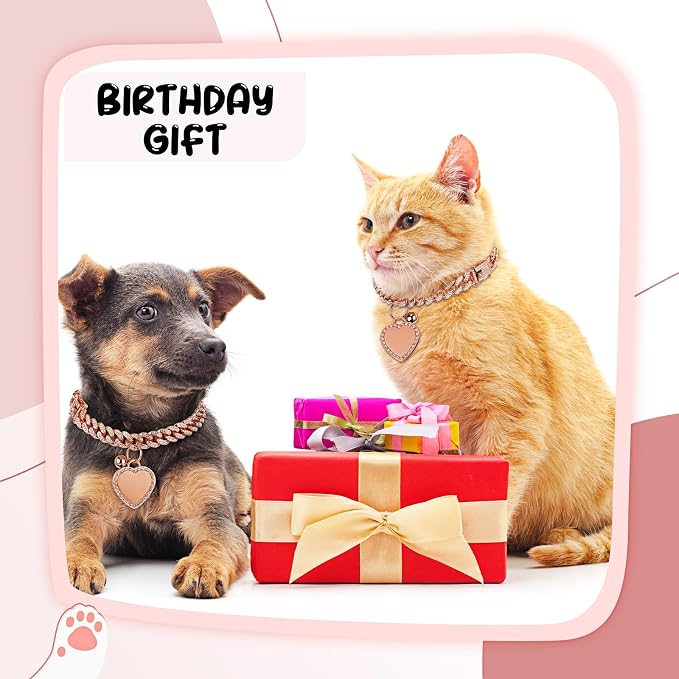 Hillban Dog Chain Gold-Plated Diamond Collar - Image 7