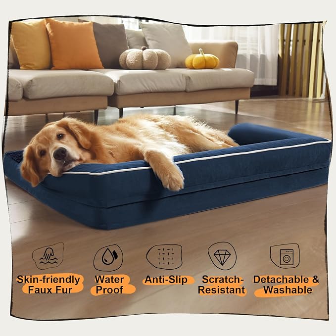 Dog Bed Medium Size Dog-Orthopedic Waterproof Bed - Image 6