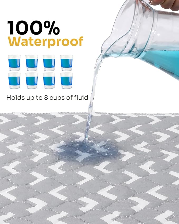 Non-Slip Bed Pads for Incontinence Washable, Waterproof Bed Pads, Bed Wetting - Image 4