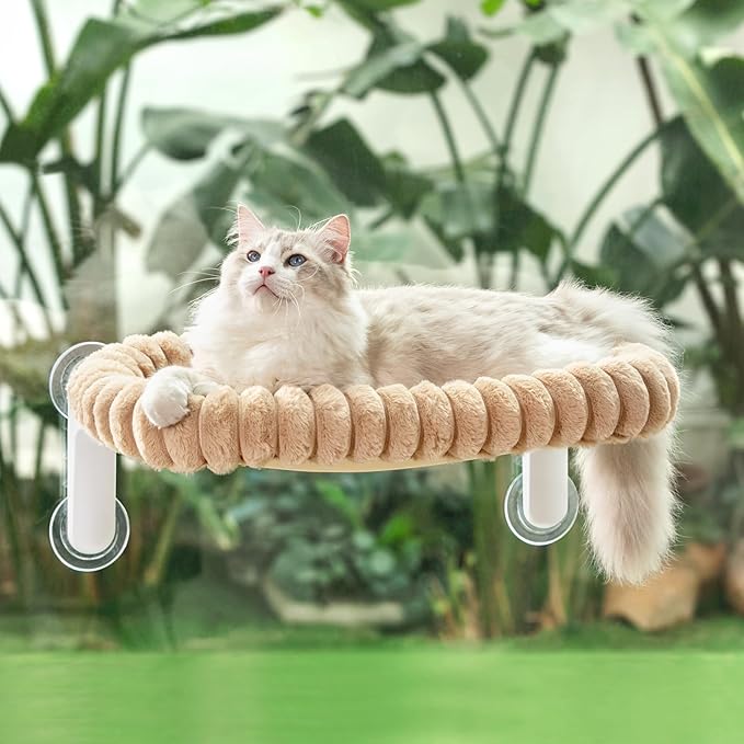 Sunhoo Cat Window Perch Bed Foldable Kitty Windowsill Hammock Shelf Seat Large by Sunhoo