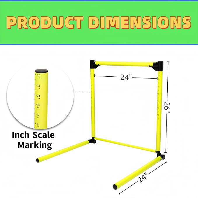Adjustable Height Hurdles Training Equipment, Indoor & Outdoor Detachable - Image 3