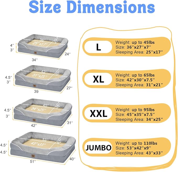 Orthopedic Washable Large Dog Bed - Image 7