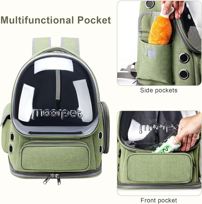 Cat Backpack Carrier, Breathable Cat Carrier Large Space Bubble Pet Backpack - Image 3