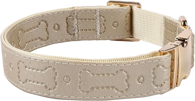 TDTOK Stylish Leather Dog Collar, Comfortable Soft PU Leather Dog Collars - Image 7