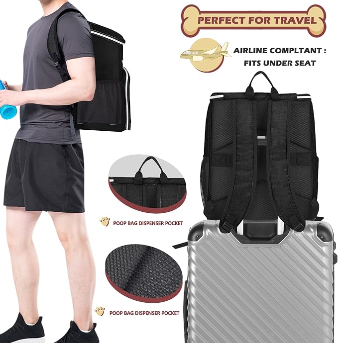 BAGLHER丨Dog Travel Bag Backpack, Airline Approved Pet Supplies Backpack - Image 5