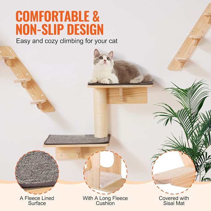 VEVOR Wall Mounted Cat Shelves and Perches - Image 6