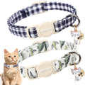 ARING PET 2 Pack Cat Collar-Cute Cotton Cat Collar by ARINGPET