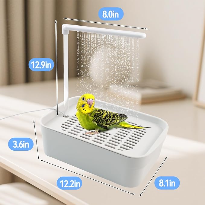 Automatic Bird Shower with Pump, Electric Bird Bath - Image 6