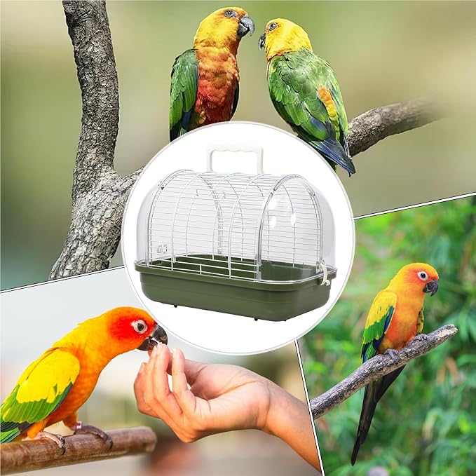 Portable Bird Cage, Bird Travel Carrier - Image 4