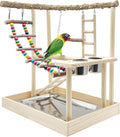 Hamiledyi Bird Playground Parrots Wood Perch Stand Cockatiel Playground Bird by Hamiledyi