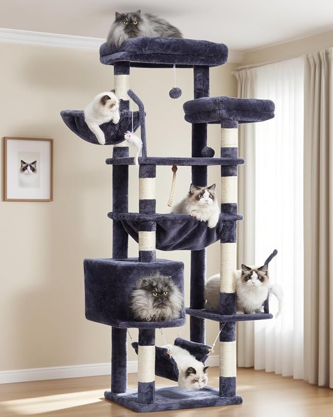 Cat Tree, Cat Tower for Large Cats by Gitelnour
