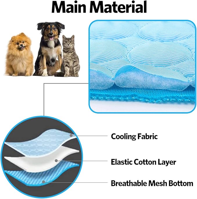 Dog Cooling Mat Pet Cooling Pads Dogs & Cats Pet Cooling Blanket - Image 6