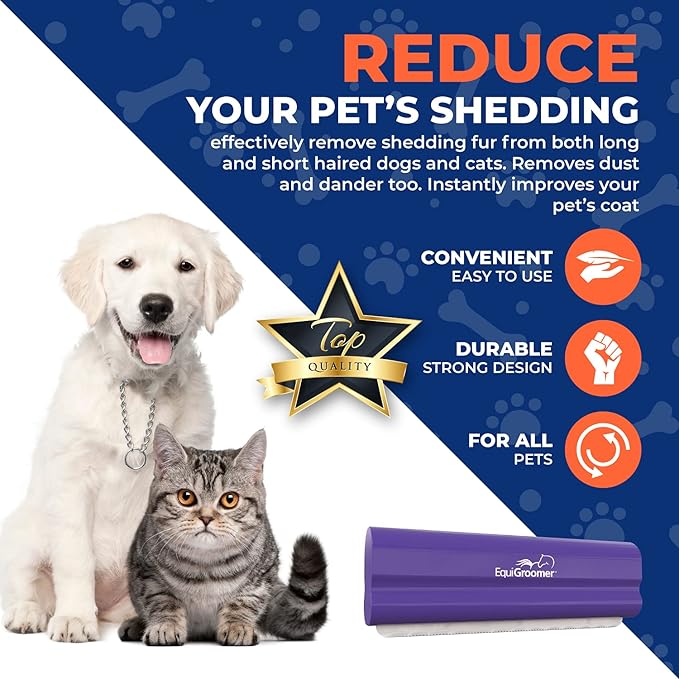 EasyGroomer Deshedding Brush for Dogs & Cats – Undercoat Grooming Tool for - Image 5