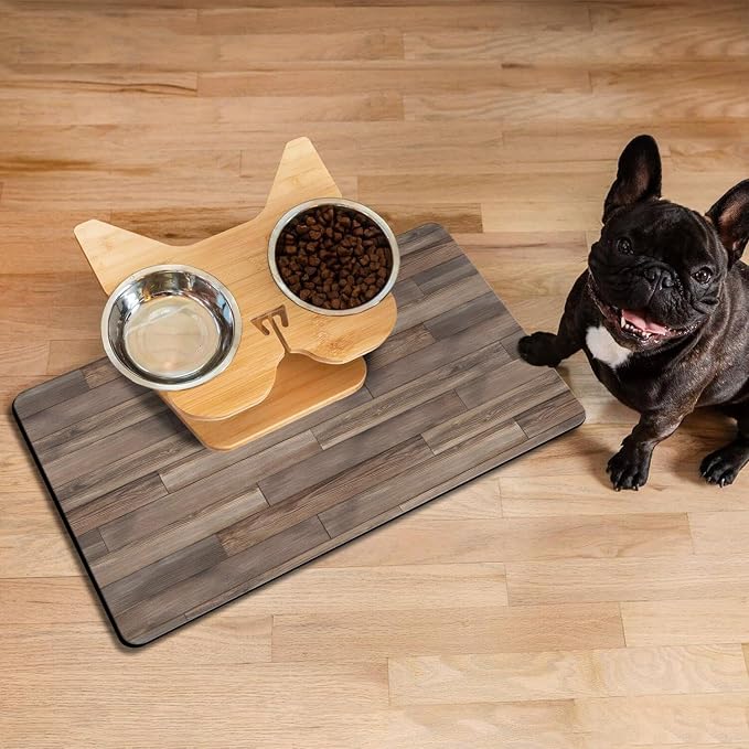 Pet Feeding Mat for Floors Waterproof Dog Mat for Food and Water Absorbent - Image 7