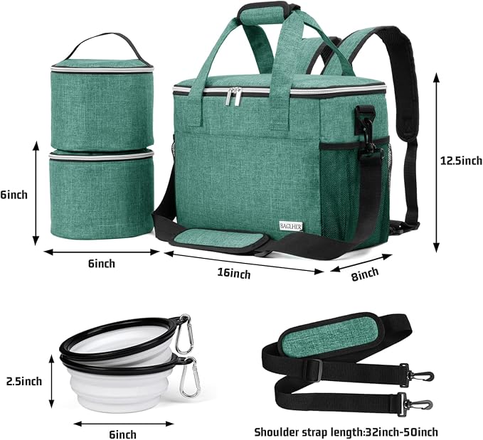 BAGLHER Dog Travel Bag Backpack Pet Supplies Backpack Pet Accessories Storage - Image 6