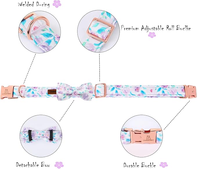 Lionheart glory Purple Dog Collar, Adjustable Dog Collar - Image 3