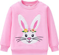 Toddler Baby Girls Cotton Sweater, Long Sleeve Crewneck Sweatshirt Pullover by Unknown