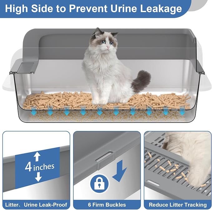 XXXL Stainless Steel Sifting Litter Box - Image 4