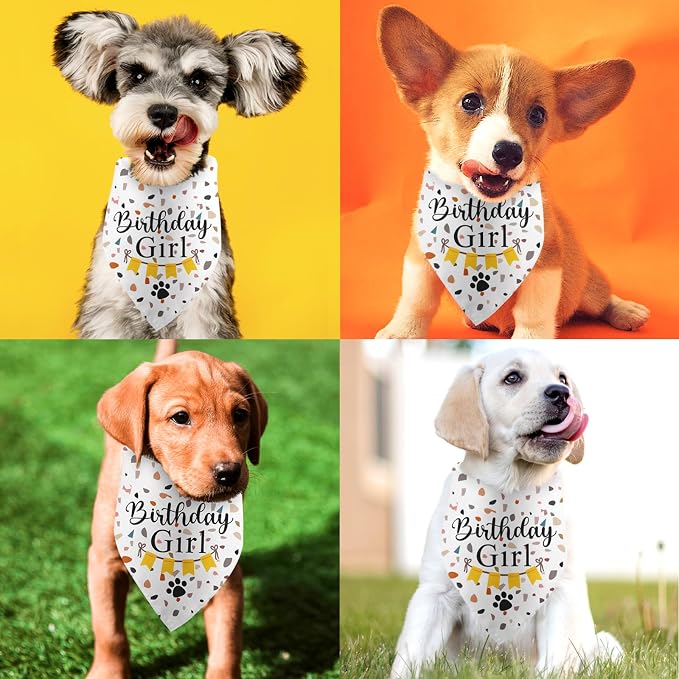 Dog Birthday Bandana Party Supplies Photo Prop Puppy Happy Birthday Dog Pet - Image 3