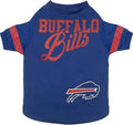 Pets First NFL Buffalo Bills Striped Dog & Cat T-Shirt, Medium. Football Pet by PETSFIRST