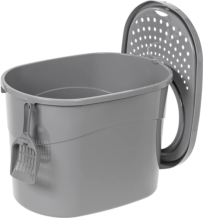 Amazon Basics Large Cat Litter Box - Image 4